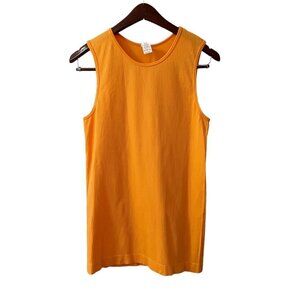 Zyia Active Sunset Yellow Orange Parallel Ribbed Tank Top Women's Size XL Casual